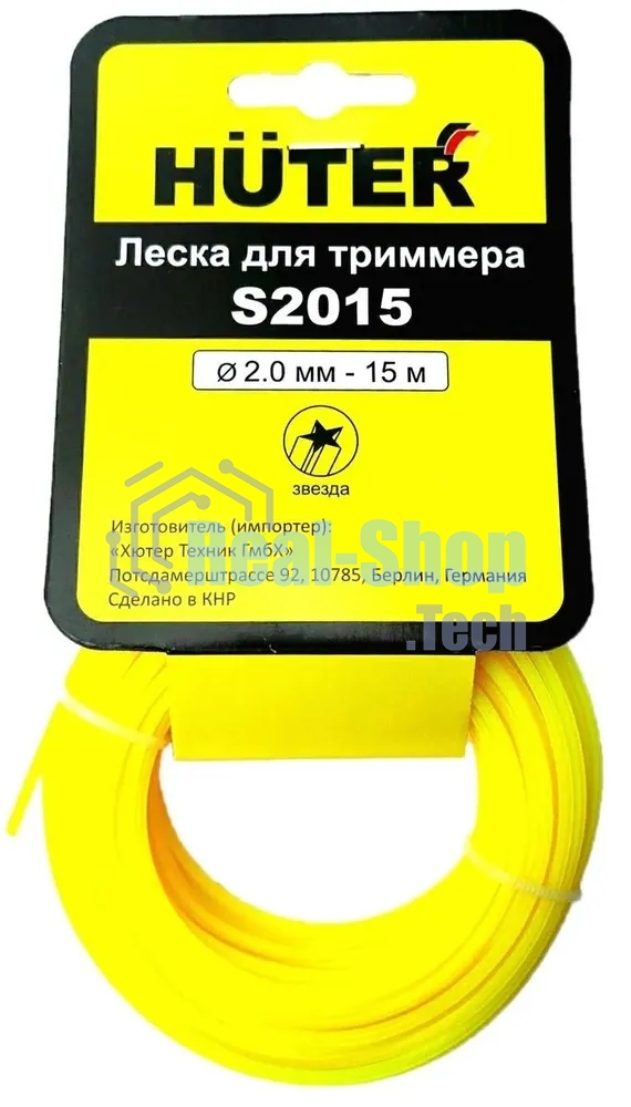 Леска для садовых триммеров Huter S2015 d=2мм L=15м для Huter GET-1200SL (71/1/10)