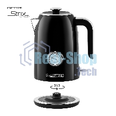 Чайник электрический Galaxy Line GL 0350, магия черного, металл, 2200 Вт, 1,7 л