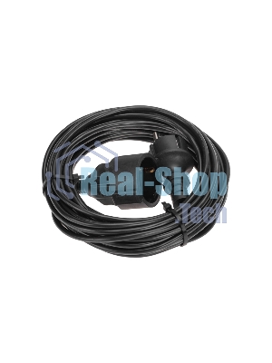 Удлинитель-шнур PROconnect ПВС 3х0,75 мм², 10 м, с/з, 6А, 1300 Вт, IP20, черный