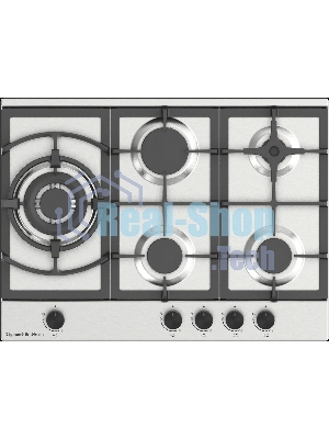 Газовая варочная панель Zigmund & Shtain G 14.7 S независимая, нержавеющая сталь