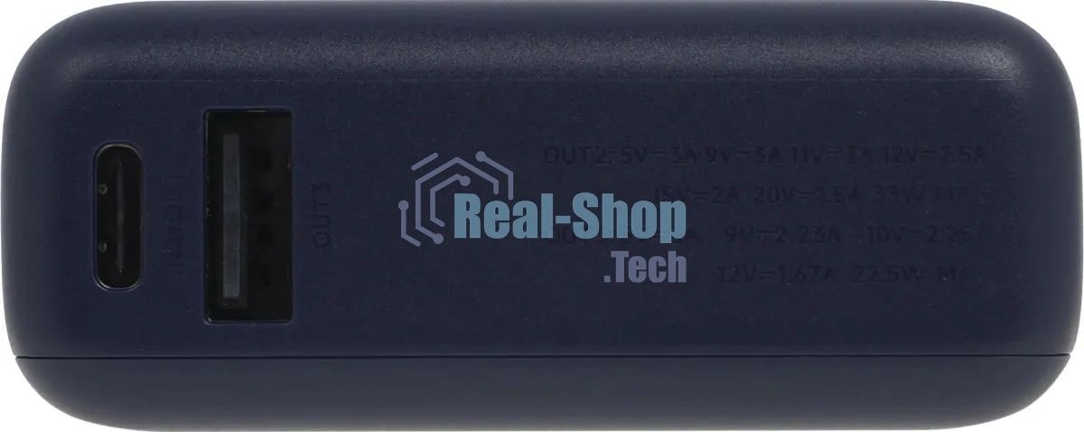 Портативный аккумулятор Xiaomi BHR9341GL 10000mAh PD 33W 3A USB-A/USB-C синий