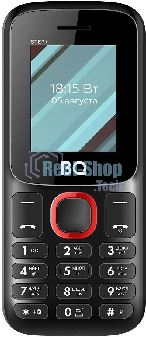 Мобильный телефон BQ 1848 Step+ черный/красный