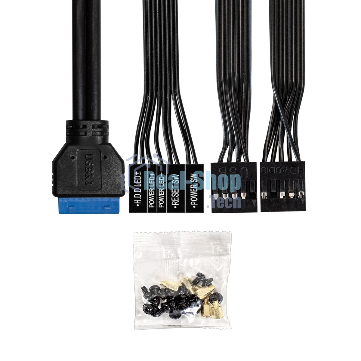 Компьютерный корпус Minitower ExeGate BAA-308MU2-AA500 (mATX, БП AA500 с вент. 8см, 1хUSB+2хUSB 3.0, HD Audio, черный)