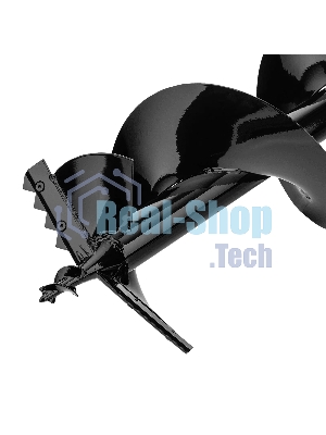 Шнек для грунта Denzel ER-300, диаметр 300 мм, длина 800 мм, соединение 20 мм, съемный нож