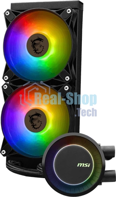 Система жидкостного охлаждения MSI MAG CORELIQUID E240 2x ARGB Fan LGA 1200/1700 AM5/AM4 (306-7ZW5E17-C24)