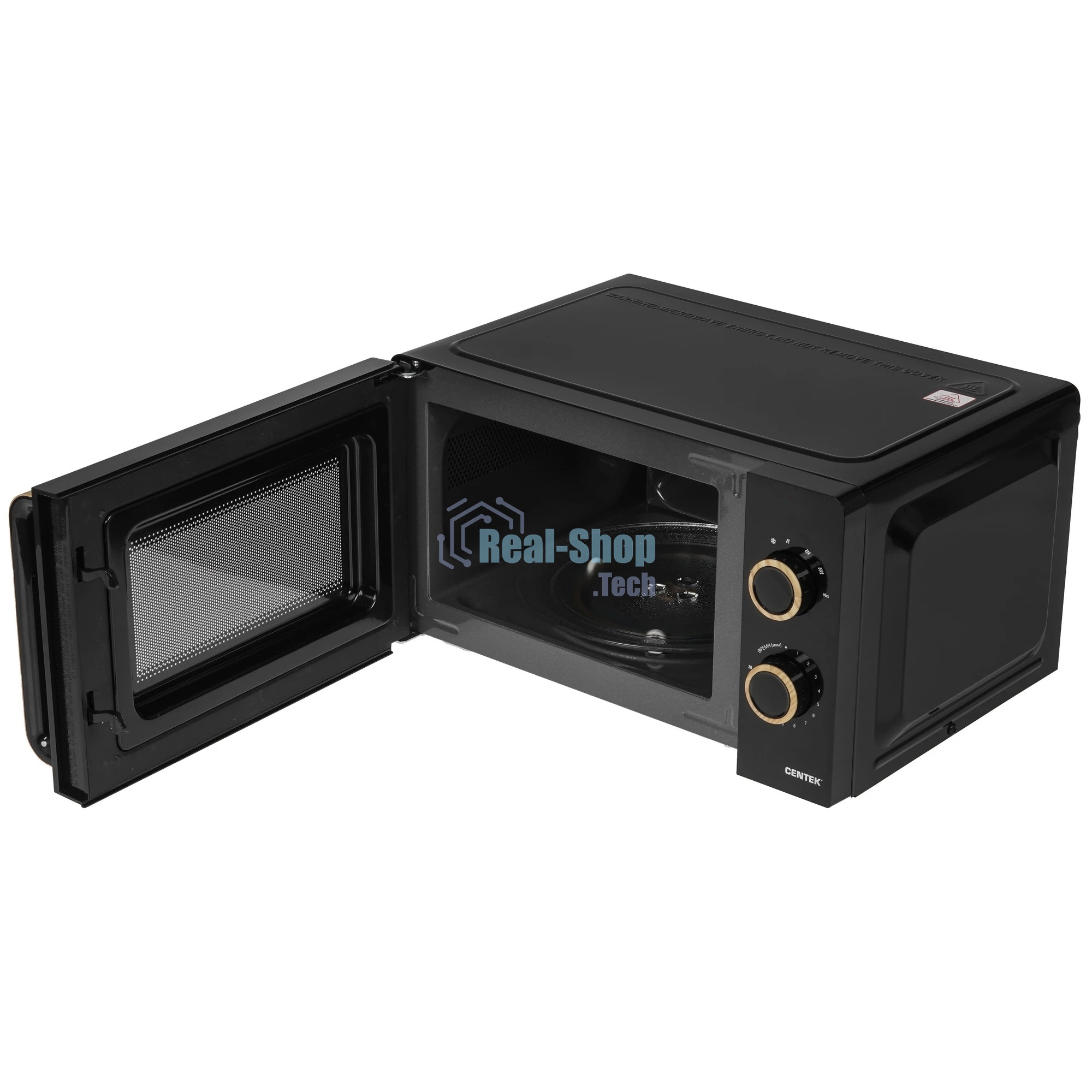 Микроволновая печь Centek CT-1559 черный, 20 л, 700 Вт, переключатели - поворотный механизм