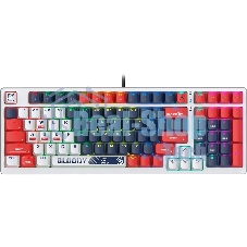 Клавиатура проводная A4Tech Bloody S98 Sports Navy BLMS Plus USB синий/белый