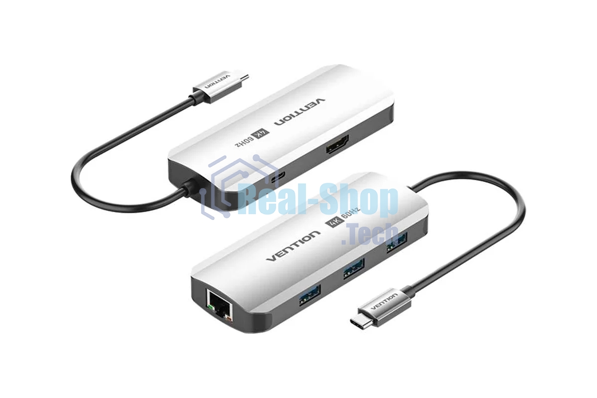 Мультифункциональный хаб Vention USB Type C 6 в 1