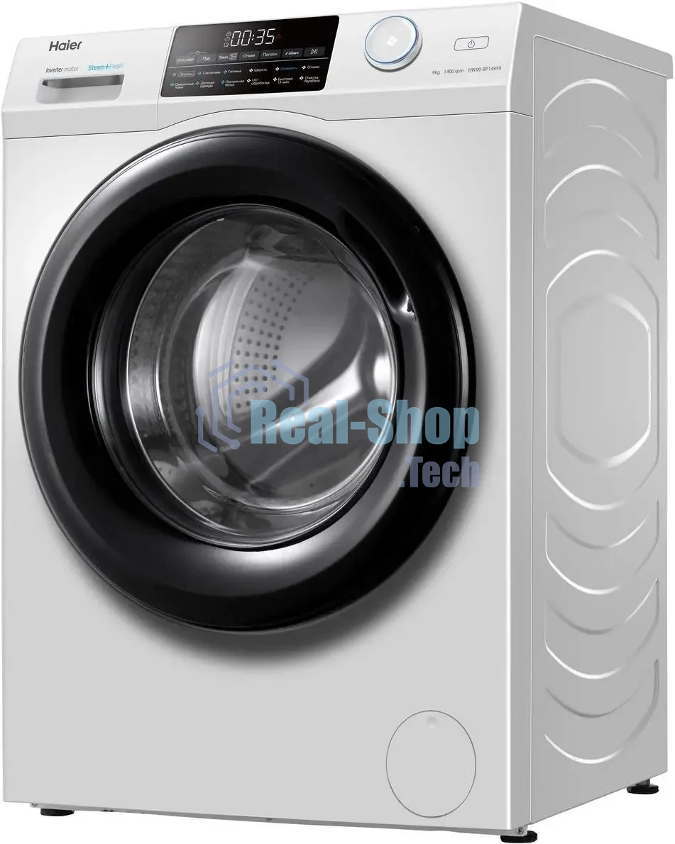 Стиральная машина Haier HW90-BP14959 белый, загрузка фронтальная 9 кг, 1400 об/мин, класс: A+++
