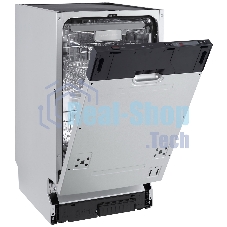 Встраиваемая посудомоечная машина Zigmund & Shtain DW 302.4, черный, 44.8 см, 10 компл., 44 дБ, класс A+++