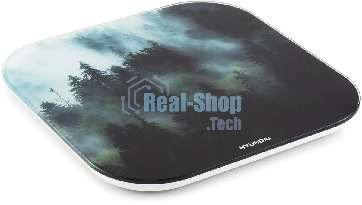 Весы напольные электронные Hyundai H-BS03761 макс.180кг темно-зеленый