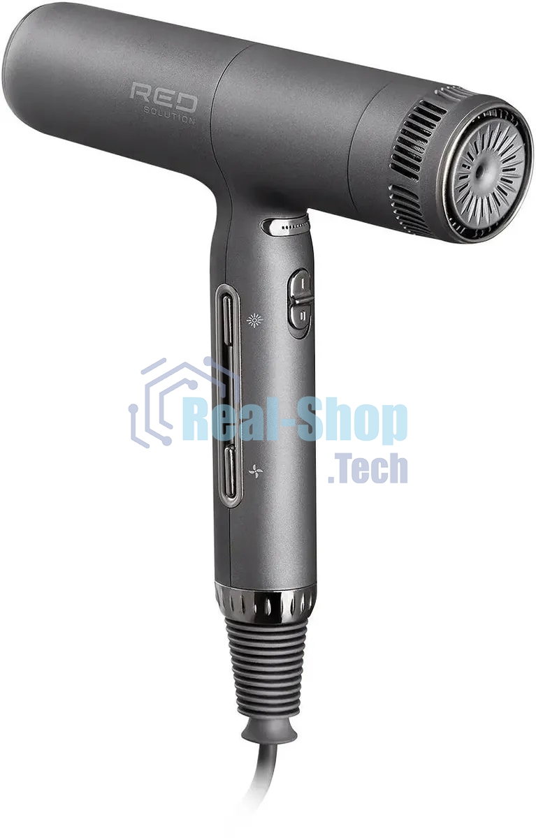 Фен Red Solution F582 серый/серебристый, 1500 Вт, ионизация