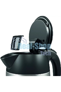 Чайник электрический Bosch TWK3P420 1.7 л, 2400 Вт, черный (корпус: нержавеющая сталь)