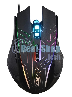 Мышь проводная A4Tech X87 черный, 2400 dpi, USB, кнопки - 8