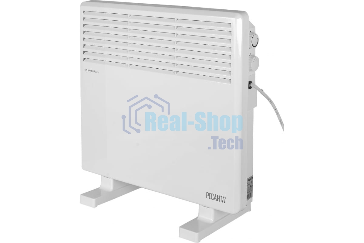 Конвектор Ресанта ОК-1000СН белый, 1000 Вт, 10 м2, термостат