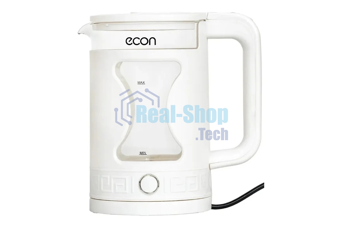 Чайник электрический ECON ECO-1505KE, мощность 1500 ватт, объем 1,5 литра, неоновая точечная подсветка