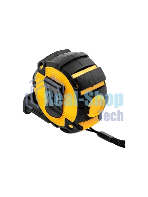 Рулетка Denzel 5м х 25мм, автоматич. фиксац., нейлон. покрытие, магнит. зацеп, двухстор. разметка