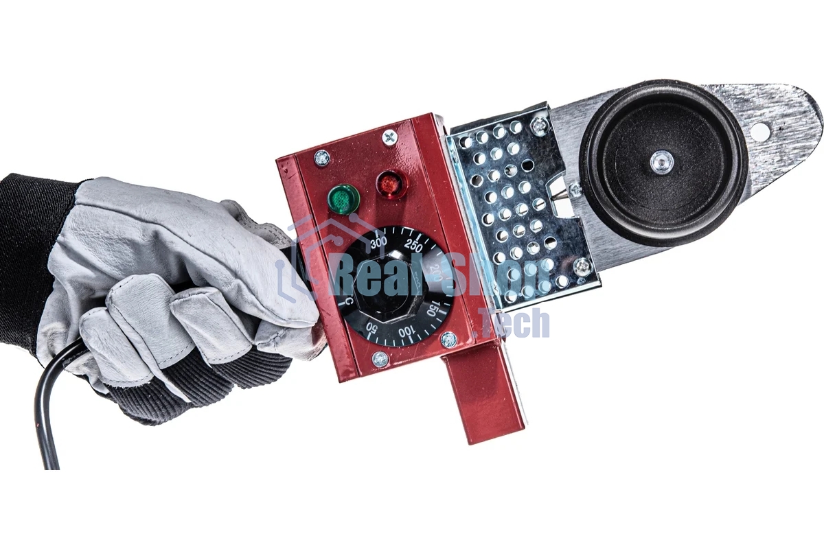 Аппарат для сварки пластиковых труб KRONWERK 94214 800Вт 300 °c 20-25-32-40-50-63мм мет.кейс