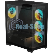Компьютерный корпус Gigabyte Gb-C500P ST черный без БП ATX 3x120мм 6x140мм 2xUSB 3.0 1xUSB3.1 audio bott PSU