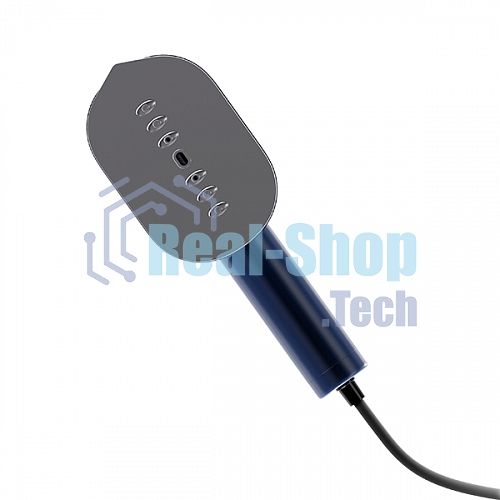 Ручной отпариватель BQ SG1009H Blue, Мощность 1000 Ватт, 2 в 1: Отпаривание и глажка, Быстрый нагрев, Для всех типов ткани,Вертикальное и горизонтальное отпаривание, Сухая глажка, Тефлоновое покрытие подошвы, Подставка и мерный стакан в комплекте, Устройс