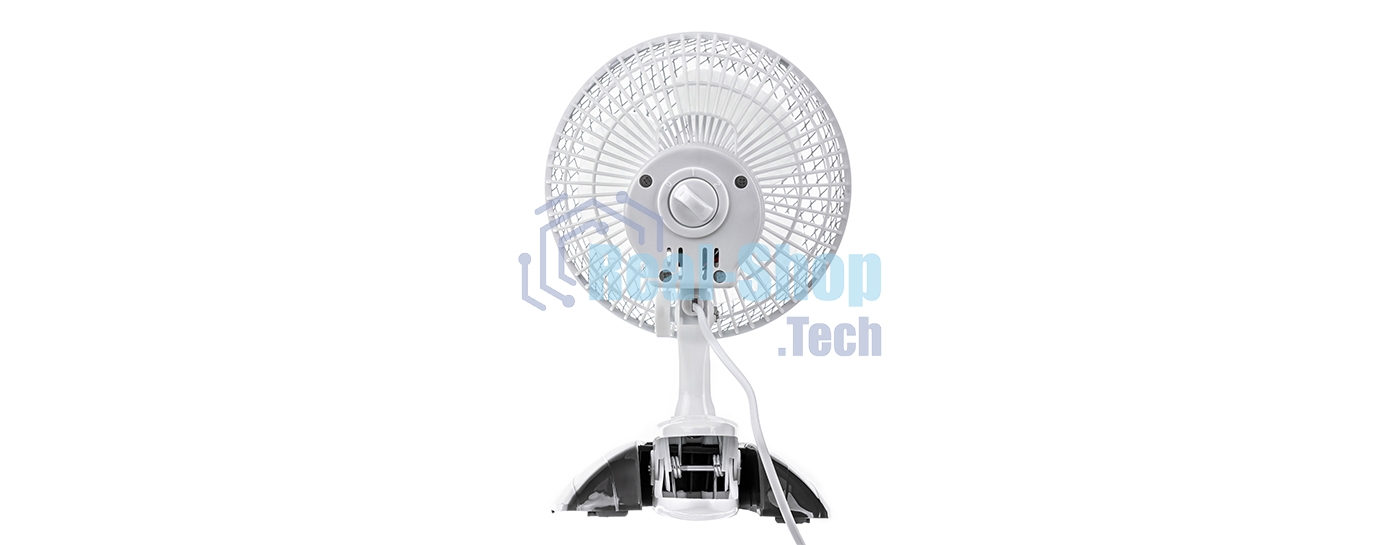 Вентилятор Centek CT-5003 серый/белый, настольный, 20 Вт, 2 скорости, 15 см