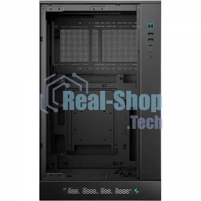 Компьютерный корпус MiniTower Deepcool CH270 черный (Mini-ITX, без БП, 2*Type A+USB Type-C) (R-CH270-BKNDM0-G-1)