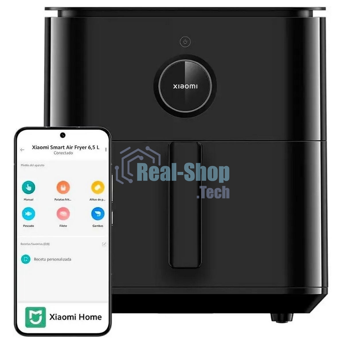 Аэрогриль Xiaomi Mi Smart Air Fryer 6.5L EU черный, 1800 Вт, 6.5 л, сенсор, 12 программ