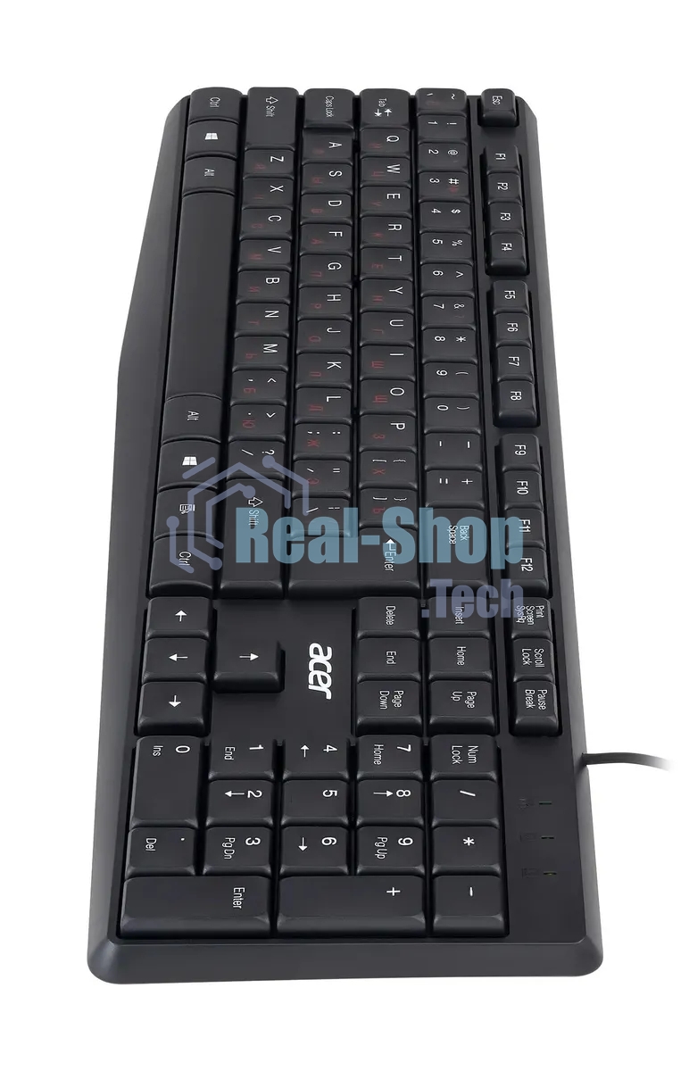 Клавиатура проводная Acer OKW121 (ZL.KBDEE.00B), USB, черный