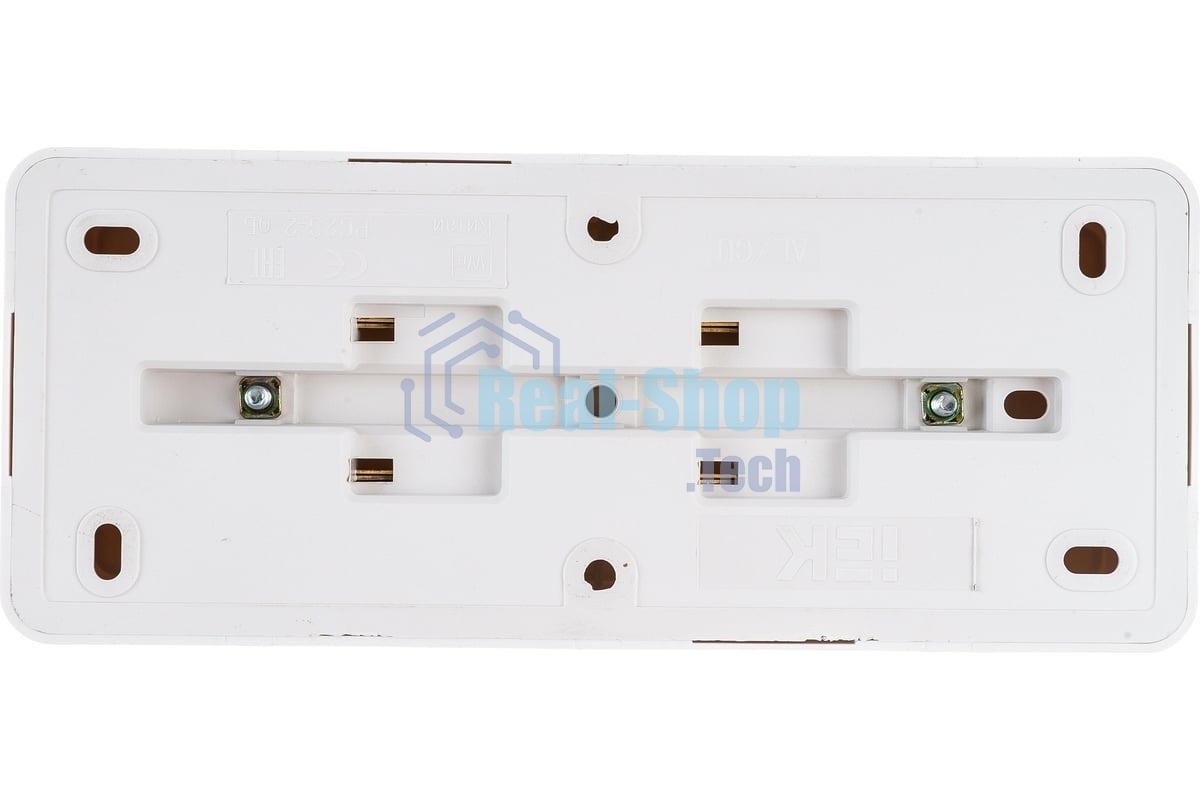 Розетка 3-м ОП Октава 10А IP20 без заземл. бел. ИЭК ERO30-K01-10-DC