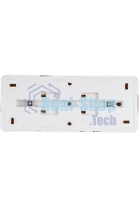 Розетка 3-м ОП Октава 10А IP20 без заземл. бел. ИЭК ERO30-K01-10-DC