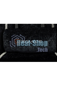 Кресло игровое Zombie Drift/F черный/серый, крестов. пластик, подст. для ног