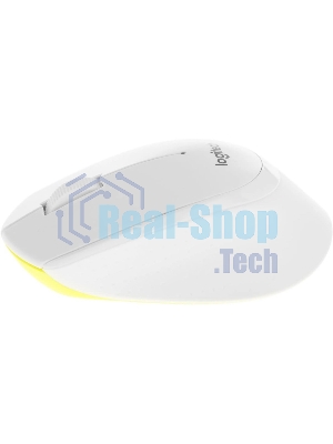 Мышь беспроводная Logitech M330 SILENT PLUS белый, 1000 dpi, радиоканал, USB, кнопки - 3