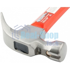 Молоток гвоздодер Matrix 450 г, боек c магнитом, фиберглассовая обрезиненная рукоятка