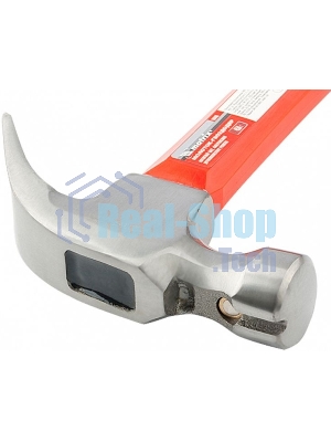 Молоток гвоздодер Matrix 450 г, боек c магнитом, фиберглассовая обрезиненная рукоятка