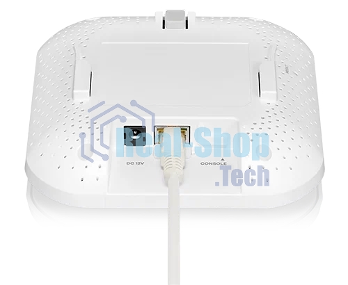 Точка доступа Zyxel NebulaFlex NWA90AX PRO, WiFi 6, 802.11a/b/g/n/ac/ax (2,4 и 5 ГГц), MU-MIMO, антенны 3x3, до 575+2400 Мбит/с, 1xLAN 2.5GE, PoE, защита от 4G/5G, БП в комплекте