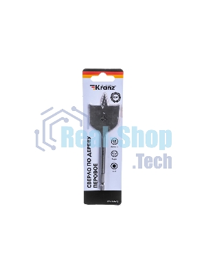 Сверло перовое по дереву Kranz 45х152 мм, шестигранный хвостовик