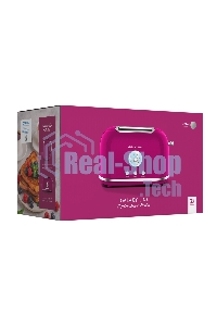 Тостер Galaxy Line GL 2916, малиновый джем, металл, 900 Вт, 6 степеней поджарки