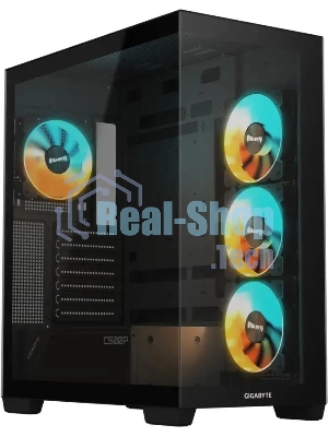Компьютерный корпус Gigabyte Gb-C500P ST черный без БП ATX 3x120мм 6x140мм 2xUSB 3.0 1xUSB3.1 audio bott PSU