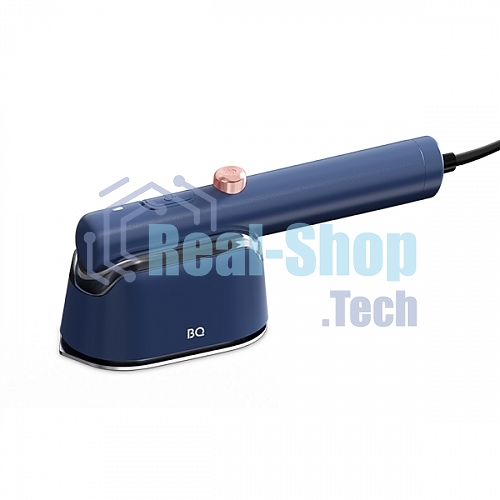 Ручной отпариватель BQ SG1009H Blue, Мощность 1000 Ватт, 2 в 1: Отпаривание и глажка, Быстрый нагрев, Для всех типов ткани,Вертикальное и горизонтальное отпаривание, Сухая глажка, Тефлоновое покрытие подошвы, Подставка и мерный стакан в комплекте, Устройс