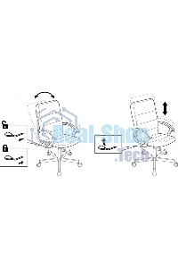 Кресло офисное Бюрократ Triest черный, эко.кожа, крестов. металл черный