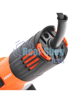 Угловая шлифовальная машина (УШМ) PATRIOT AG 115, тонкий корпус, пылезащищенная. 850Вт, Диск 115 мм