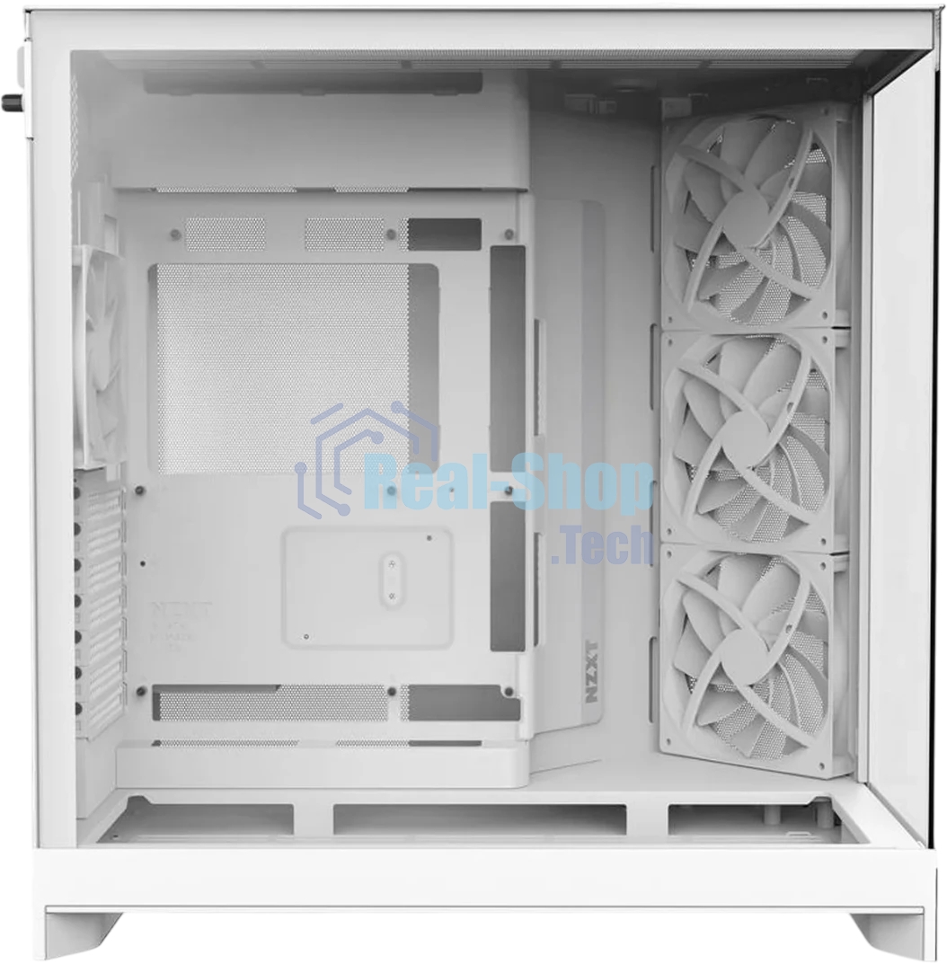 Компьютерный корпус без блока питания Case NZXT H9 Flow RGb+ (2025), Midi-Tower, TG, 6x140мм RGb + 1x120мм RGb, 2xUSB-A 3.2 + 1xUSB-C 3.2, E-ATX, ATX, mATX, mITX белый