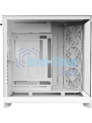 Компьютерный корпус без блока питания Case NZXT H9 Flow RGb+ (2025), Midi-Tower, TG, 6x140мм RGb + 1x120мм RGb, 2xUSB-A 3.2 + 1xUSB-C 3.2, E-ATX, ATX, mATX, mITX белый