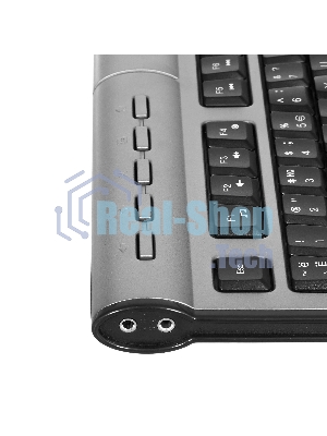 Клавиатура проводная A4Tech KLS-7MUU USB серебристый/черный