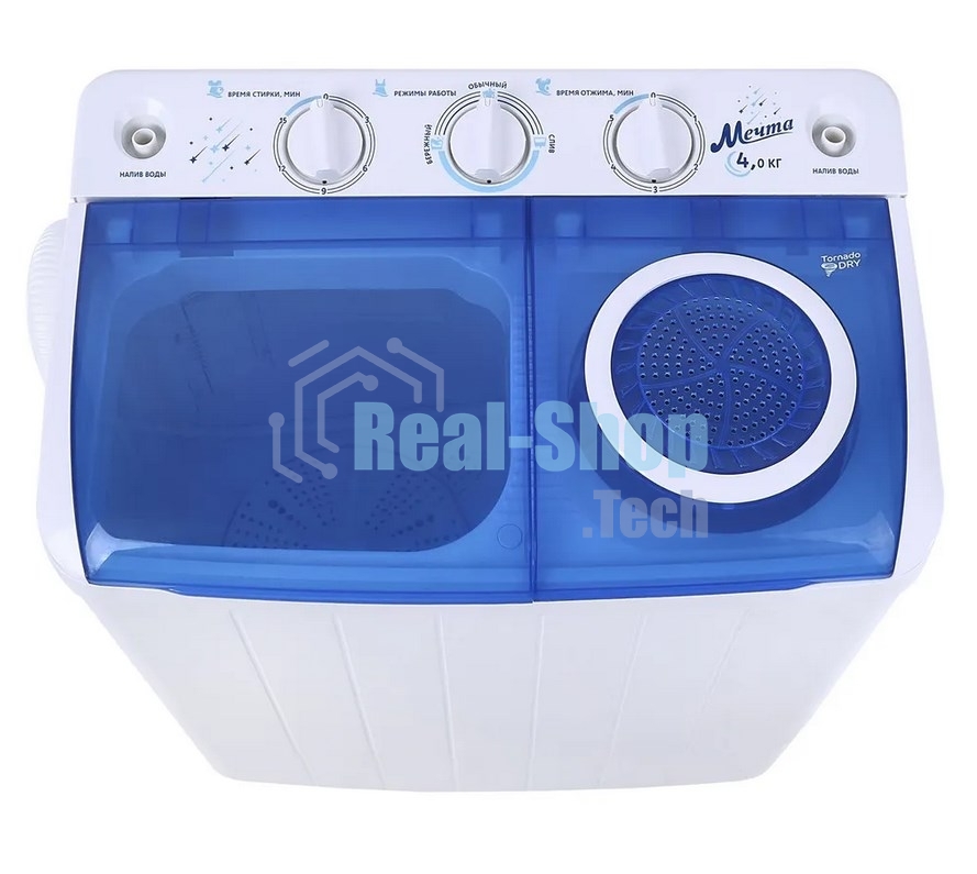 Стиральная машина Мечта WMS T413UPTA01 белая, загрузка вертикальная 4кг, 1350 об/мин.