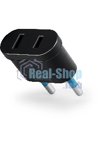 Адаптер-переходник Buro BU-PA02-B (1 розетка) черный (пакет ПЭ)