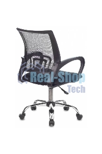 Кресло компьютерное Бюрократ CH-695NLTSL черный TW-01 TW-11, сетка/ткань, крестовина металл хром