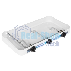 Плита настольная газовая Centek CT-1522 белый 3 конфорки, КРЫШКА, сменные форсунки баллон/магистраль