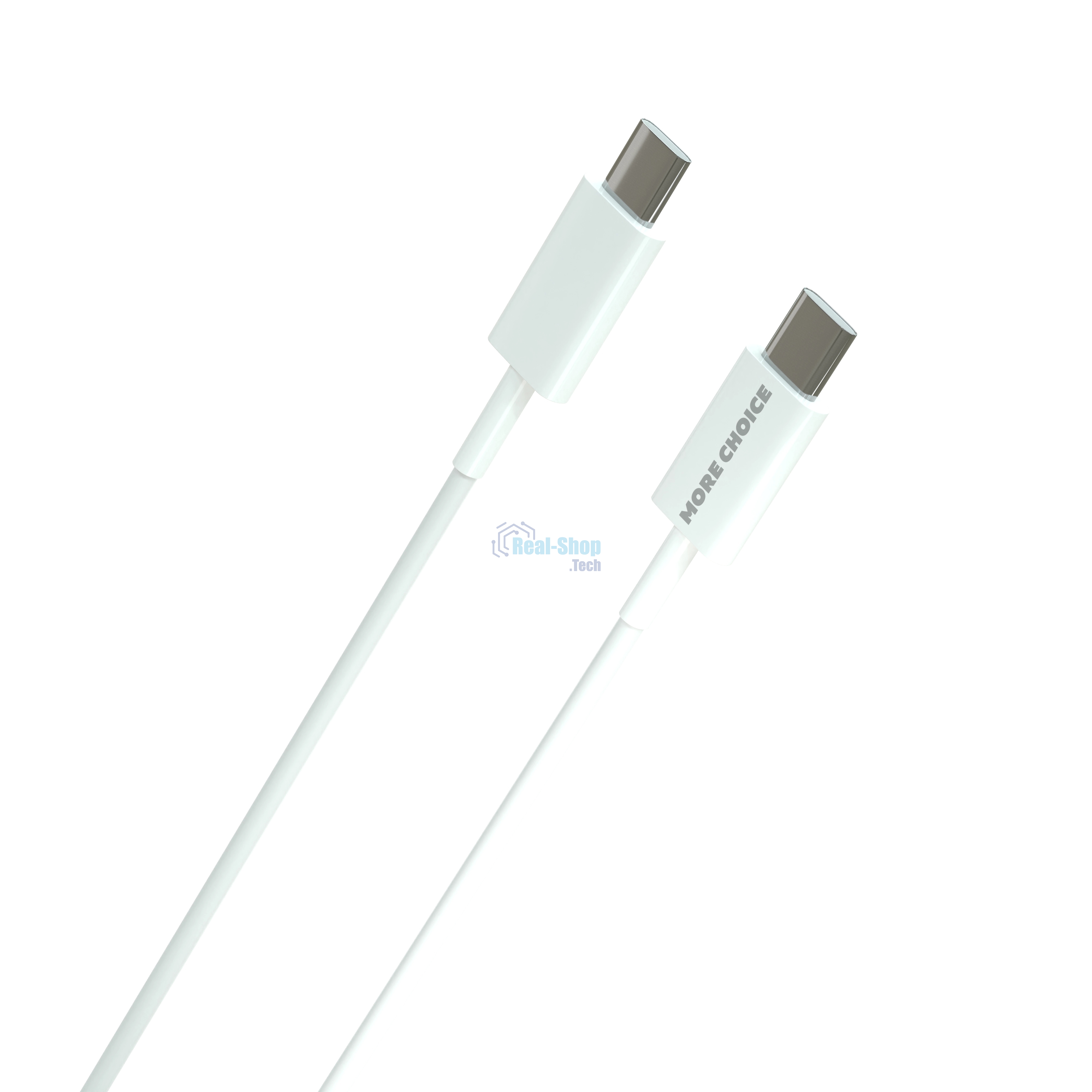 Сетевое зарядное устройство MORE CHOICE (4610196408915) NC60a 1USB-C 3.0A PD 20W быстрая зарядка для Type-C, белый