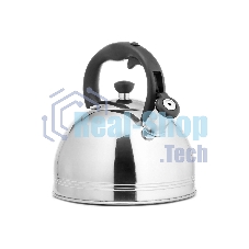 Чайник для плиты металлический Lara LR00-64, (матовый) 4 л, автоподъем крышки, индукционное капсулированное дно, нейлон. ручка